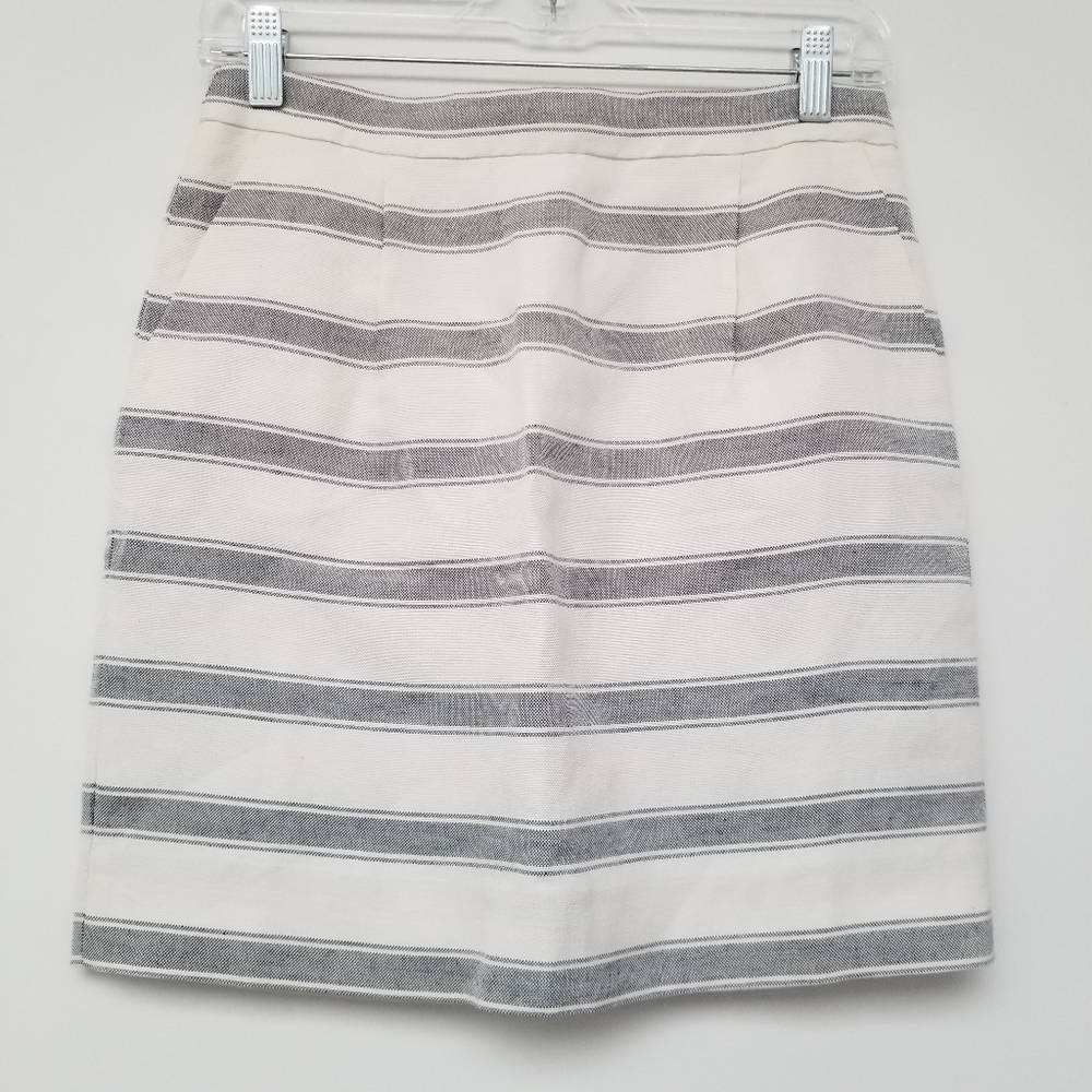 J. Crew Salon Mini Skirt Striped Size 6